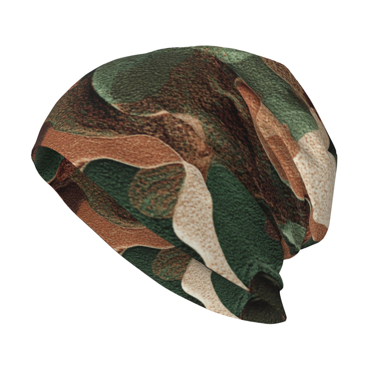 Camouflage Print Double-Layer Knit Beanie Hat – Stylish, Warm, and Breathable Unisex Beanie for Autumn, Winter, and Spring Outdoor Casual Fashion